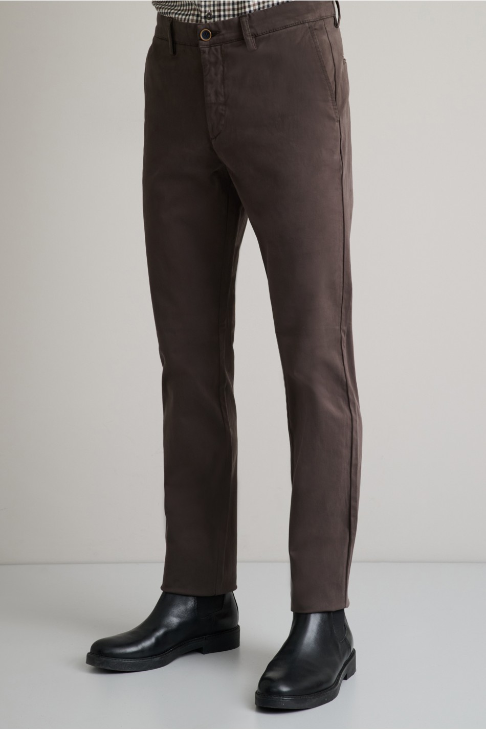 Cotton-mix chinos παντελόνι