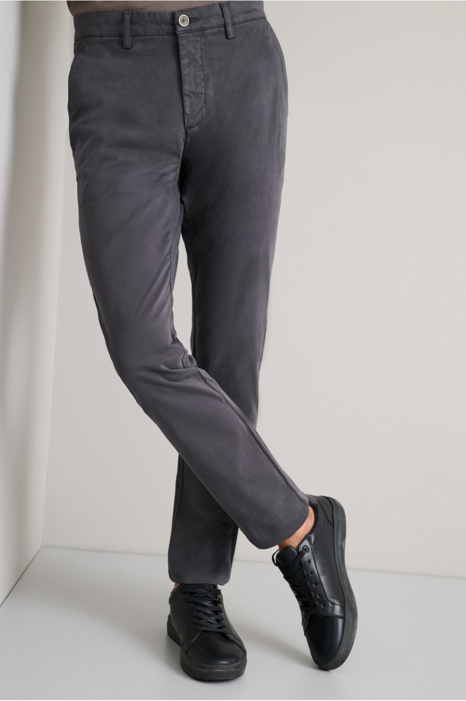Cotton-mix chinos παντελόνι