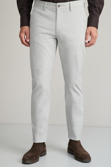 All over print cotton-mix chinos παντελόνι