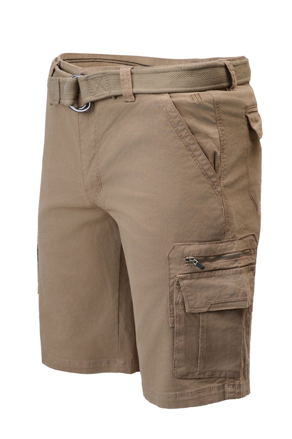 Cargo βερμούδα με matching ζώνη και λεπτομέρεια zip pocket