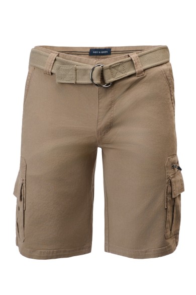 Cargo βερμούδα με matching ζώνη και λεπτομέρεια zip pocket Cargo βερμούδα με matching ζώνη και λεπτομέρεια zip pocket