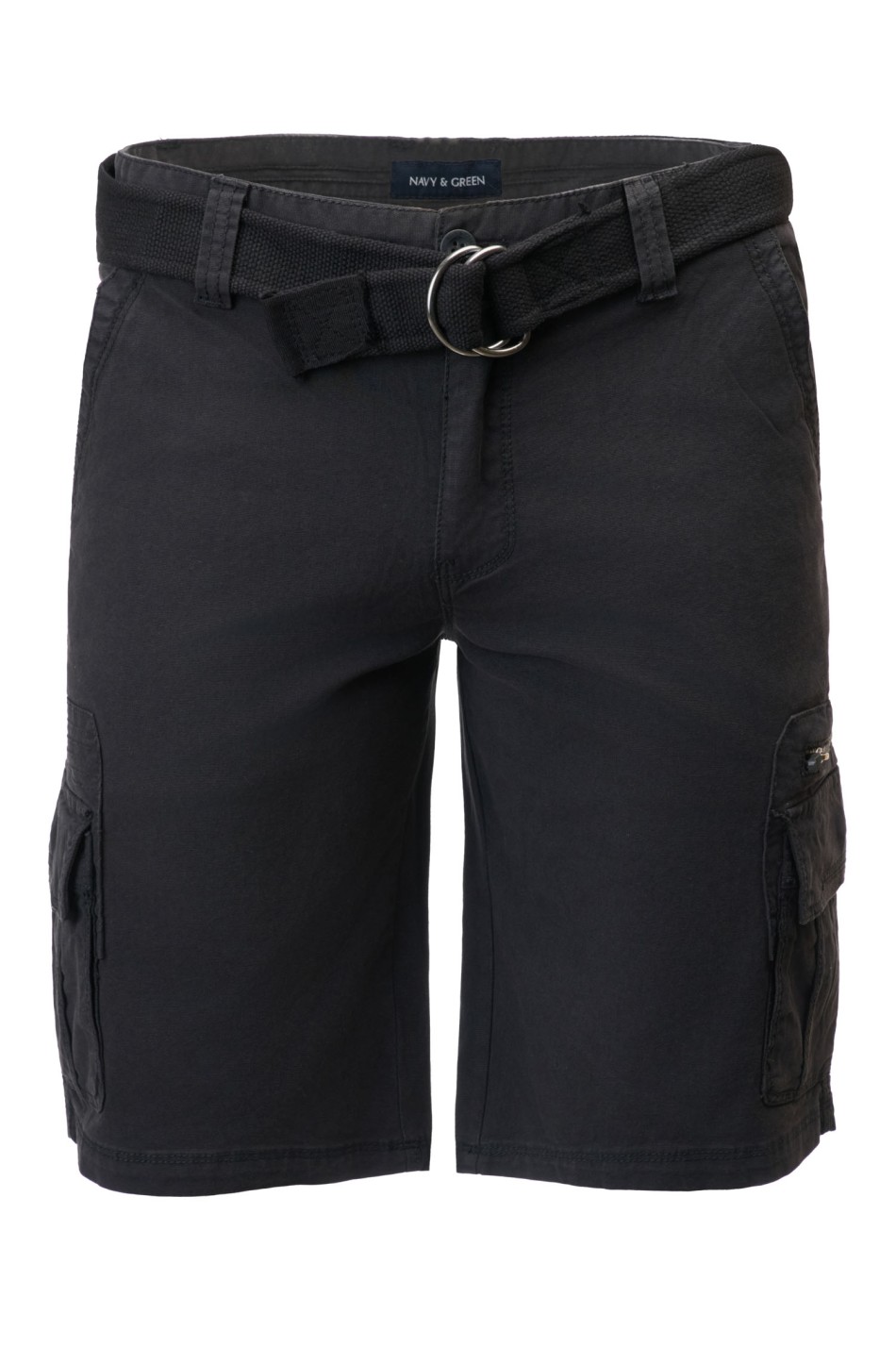 Cargo βερμούδα με matching ζώνη και λεπτομέρεια zip pocket