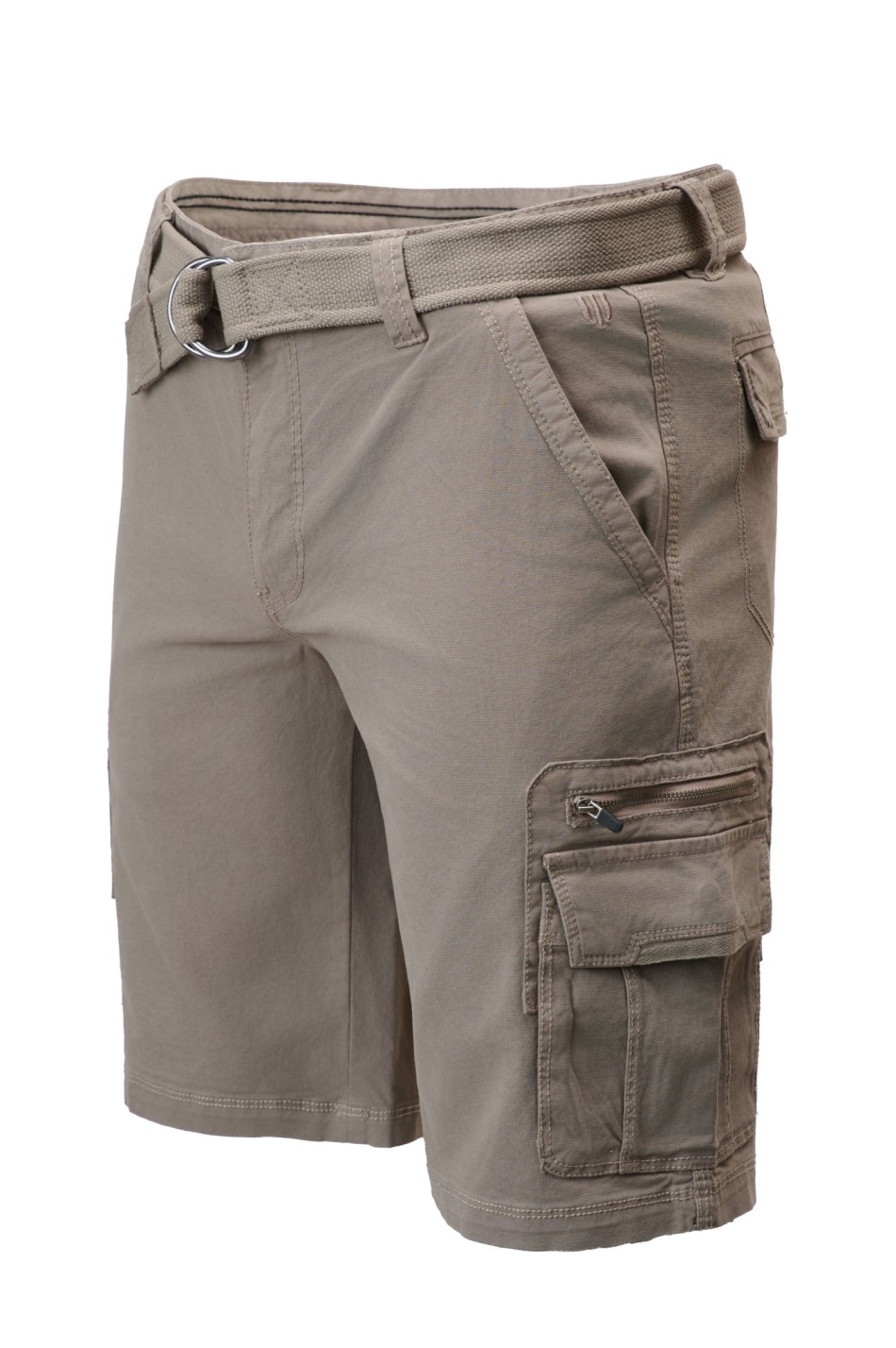 Cargo βερμούδα με matching ζώνη και λεπτομέρεια zip pocket