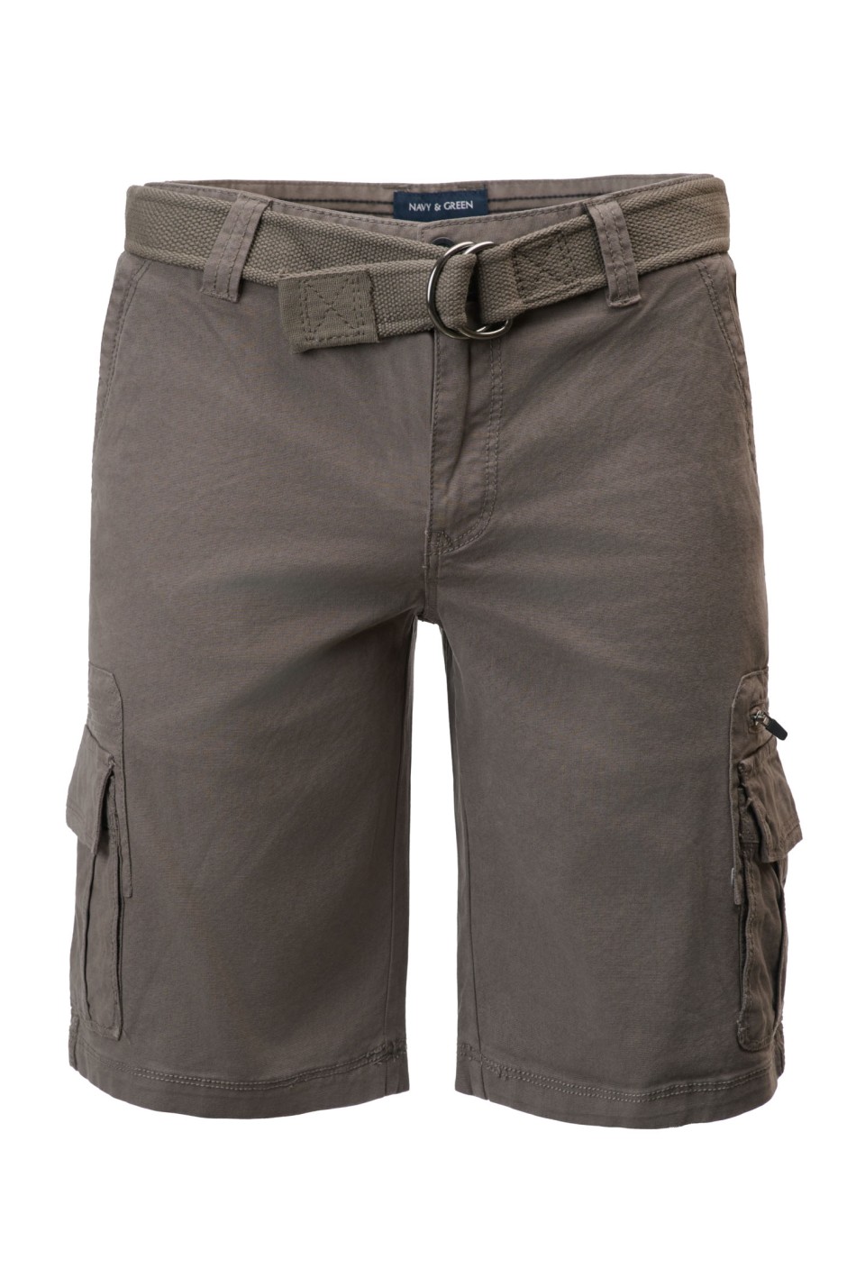 Cargo βερμούδα με matching ζώνη και λεπτομέρεια zip pocket