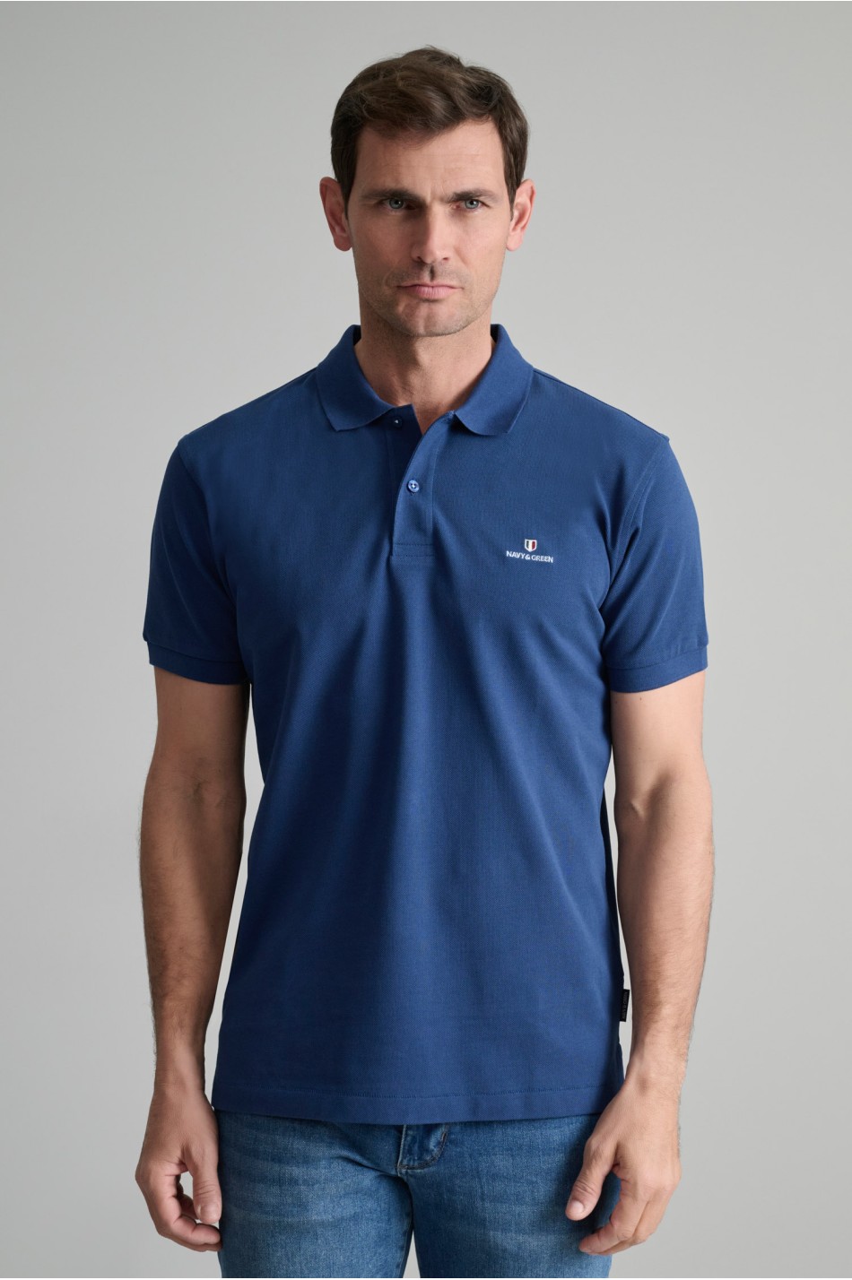 ΜΠΛΟΥΖΑΚΙ ΠΟΛΟ M/ΧΡΩΜΟ, CUSTOM FIT