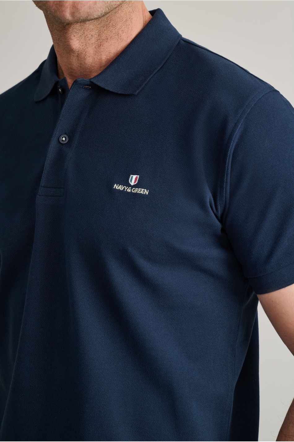 ΜΠΛΟΥΖΑΚΙ ΠΟΛΟ M/ΧΡΩΜΟ, CUSTOM FIT