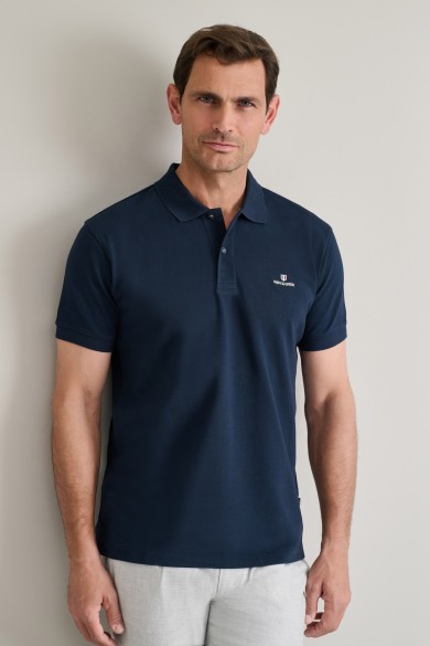 Cotton piqué polo shirt
