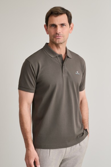 Cotton piqué polo shirt