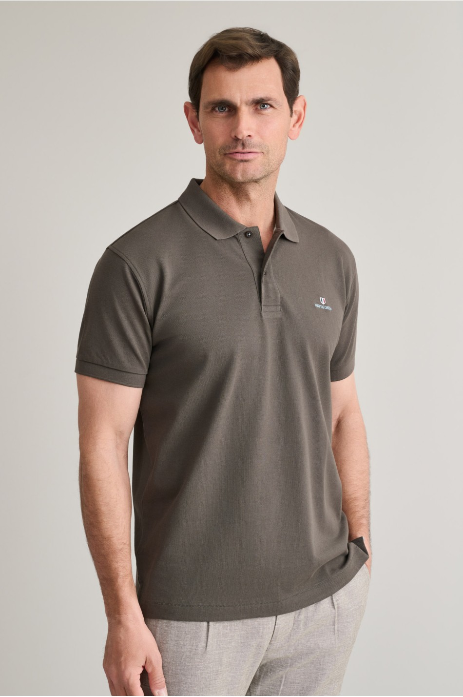 ΜΠΛΟΥΖΑΚΙ ΠΟΛΟ M/ΧΡΩΜΟ, CUSTOM FIT