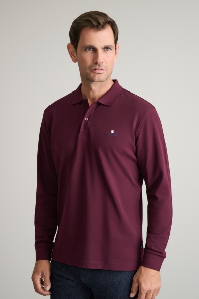 POLOSHIRT SOLID, CUSTOM FIT, LONG SLEEVE POLOSHIRT SOLID, CUSTOM FIT, LONG SLEEVE