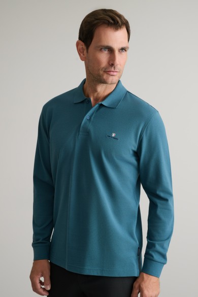 POLOSHIRT SOLID, CUSTOM FIT, LONG SLEEVE POLOSHIRT SOLID, CUSTOM FIT, LONG SLEEVE