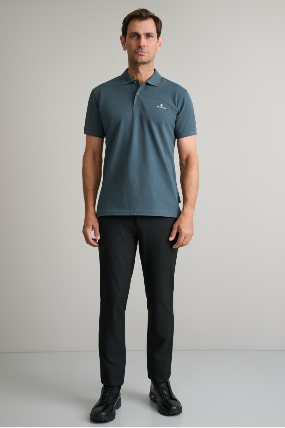 POLOSHIRT PIQUE, SOLID, CUSTOM FIT, SHORT SLEEVE