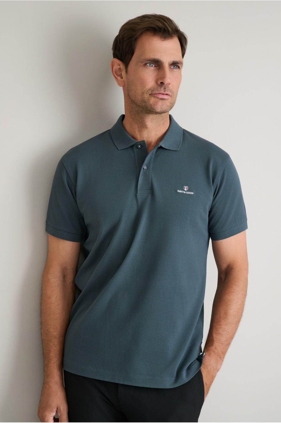 POLOSHIRT PIQUE, SOLID, CUSTOM FIT, SHORT SLEEVE