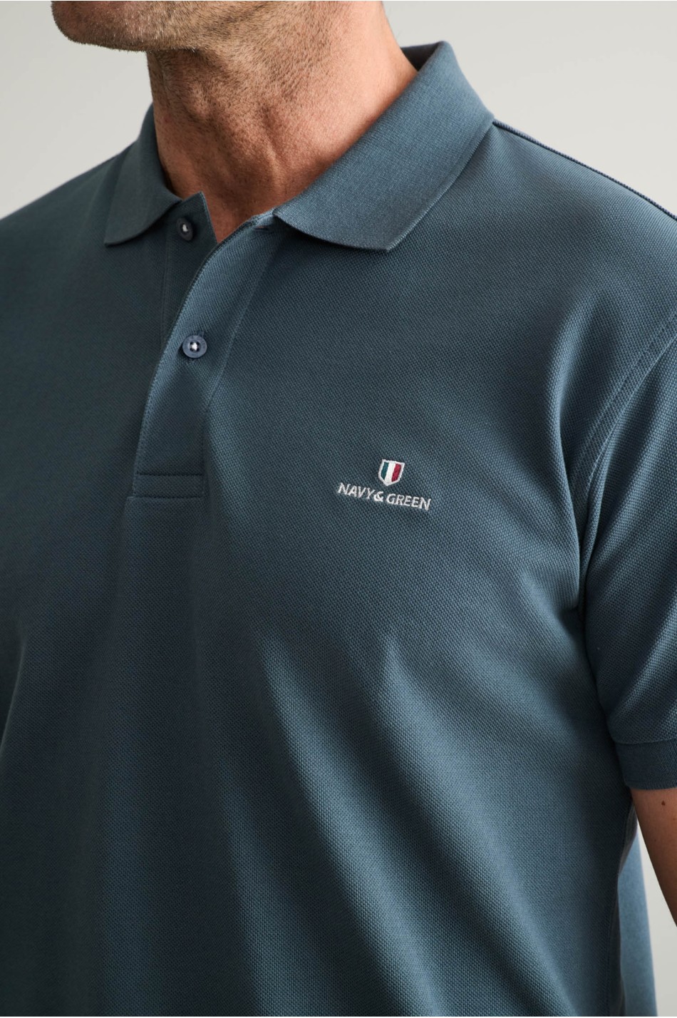 POLOSHIRT PIQUE, SOLID, CUSTOM FIT, SHORT SLEEVE