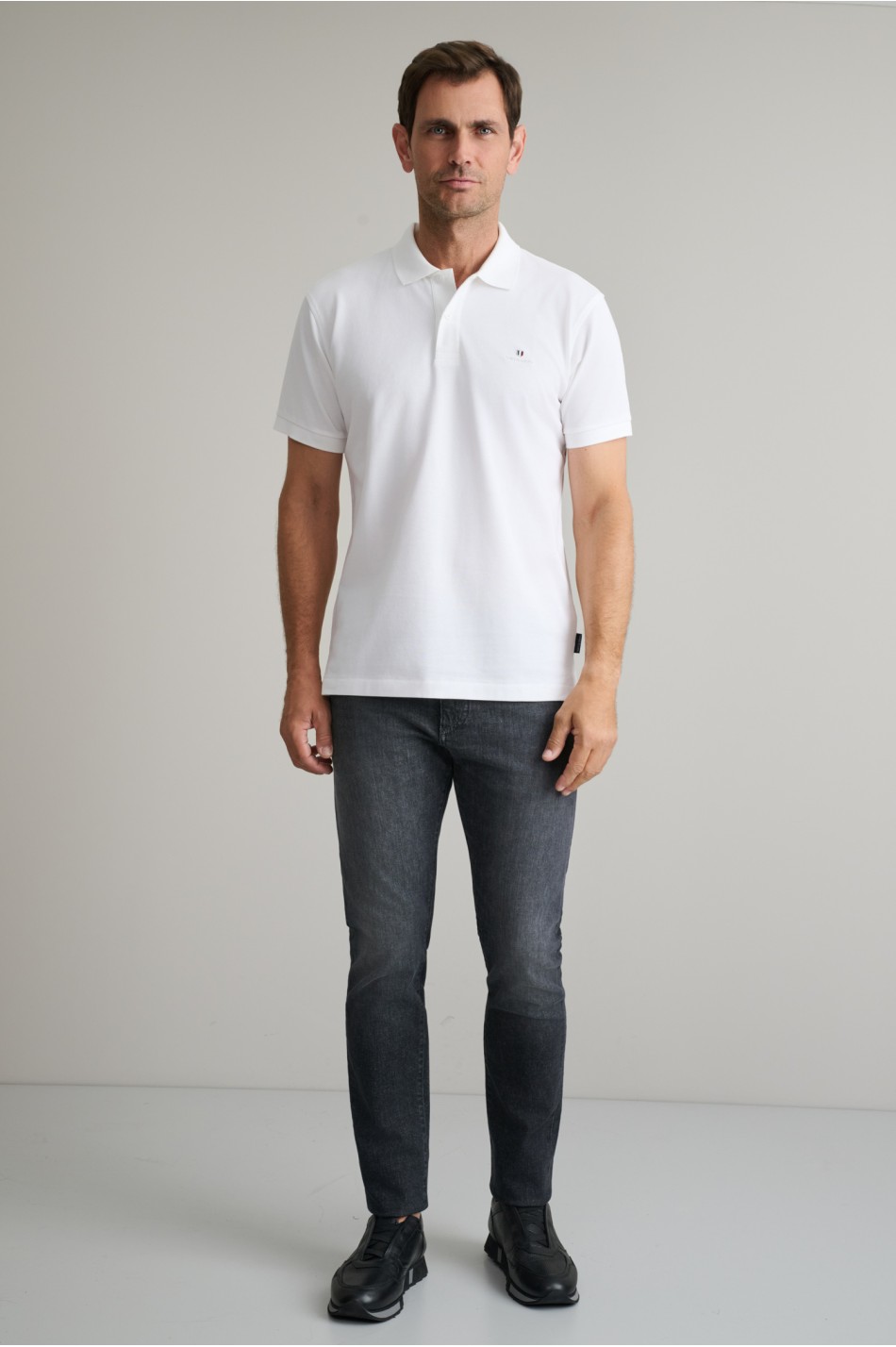 POLOSHIRT PIQUE, SOLID, CUSTOM FIT, SHORT SLEEVE