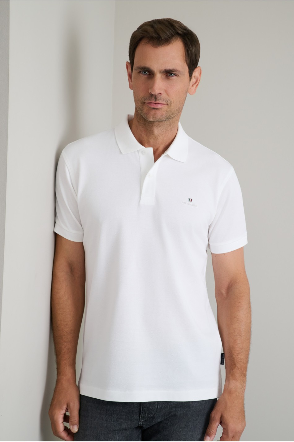 POLOSHIRT PIQUE, SOLID, CUSTOM FIT, SHORT SLEEVE