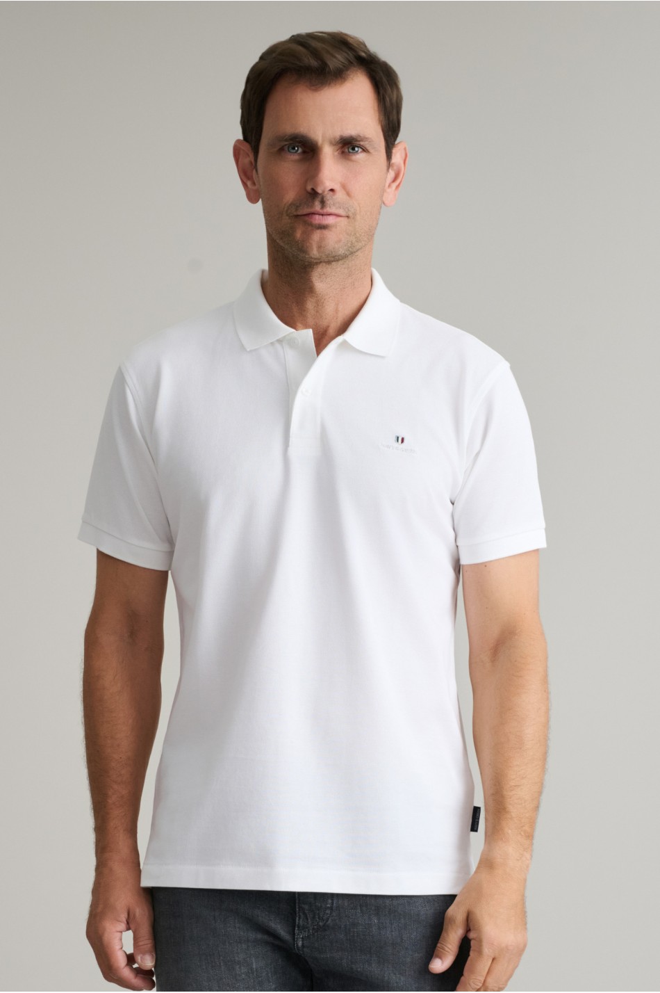 POLOSHIRT PIQUE, SOLID, CUSTOM FIT, SHORT SLEEVE