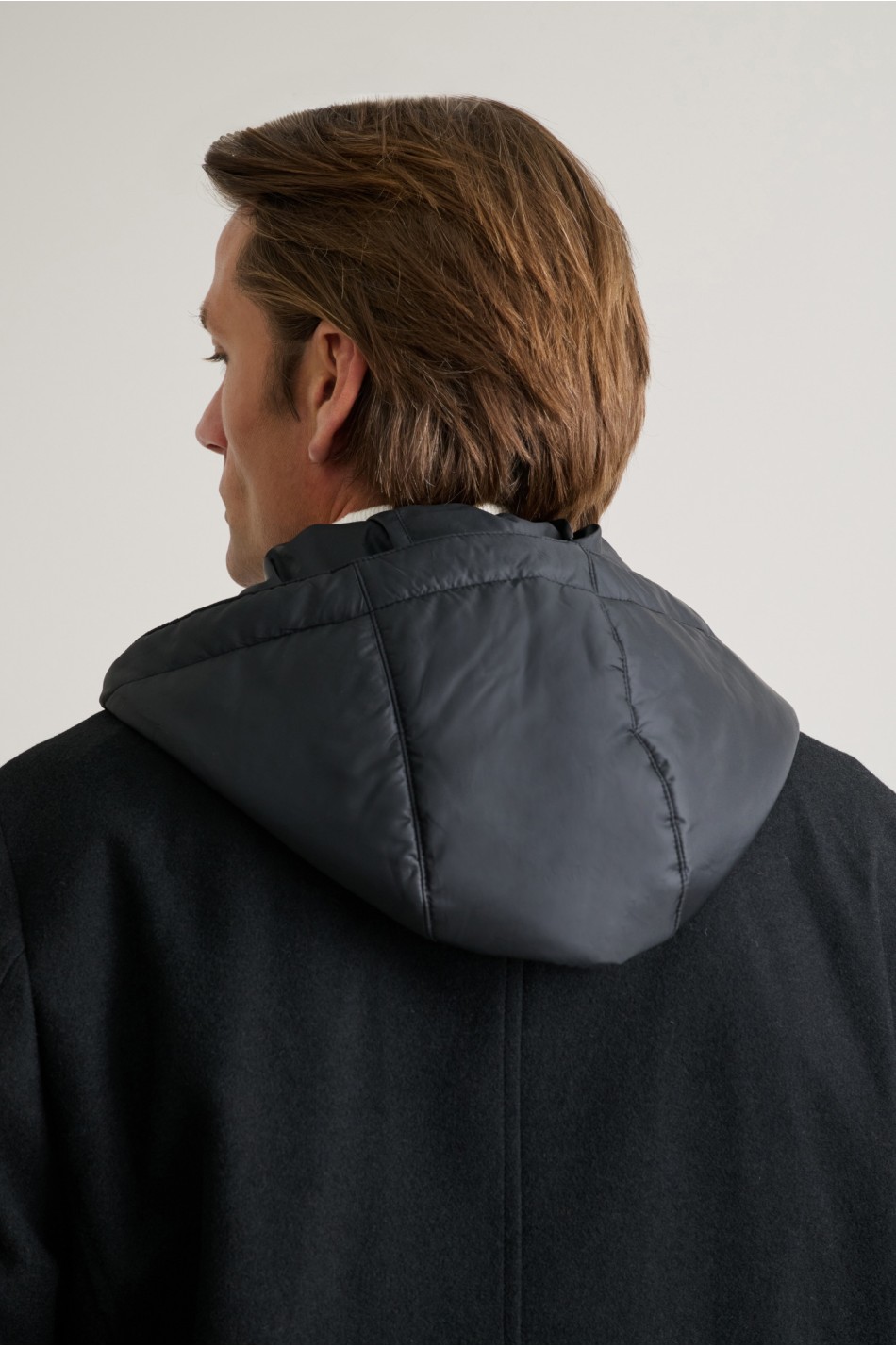 Υβριδικό overshirt jacket με αποσπώμενο τύπου γιλέκο