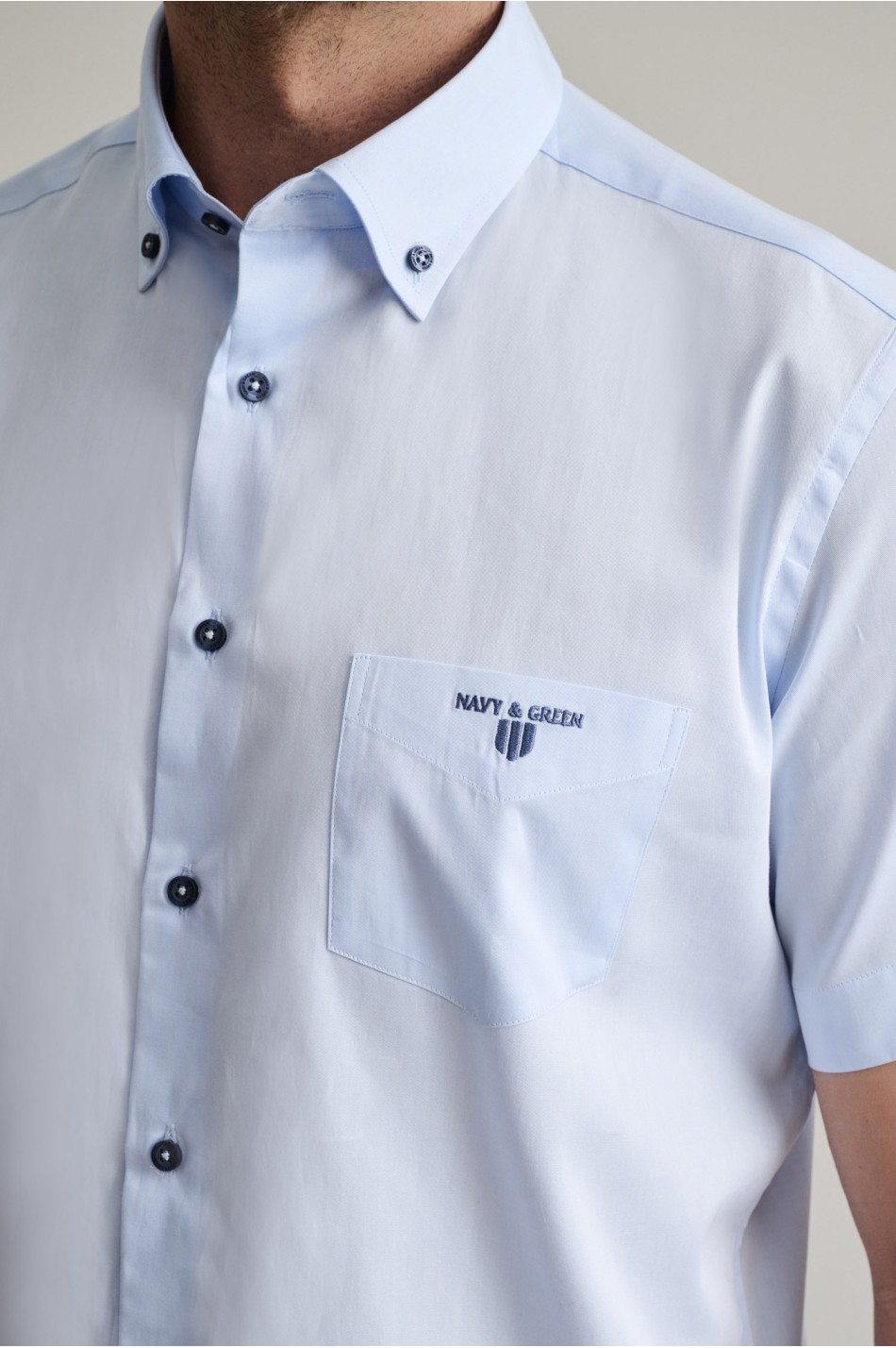 Βαμβακερό button-down πουκάμισο