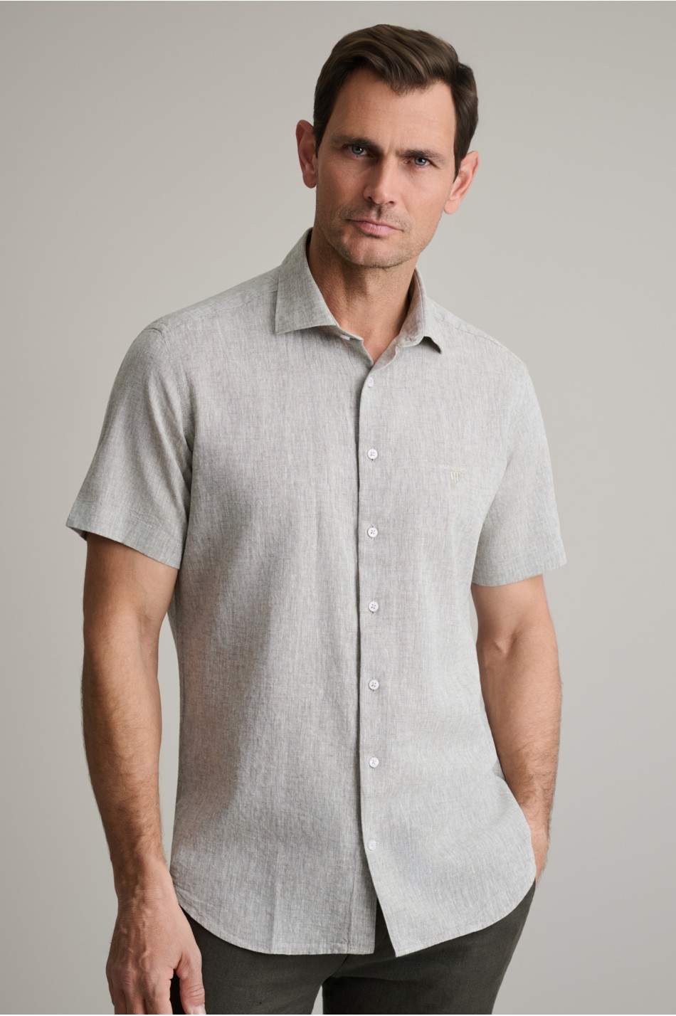 Κοντομάνικο πουκάμισο soft collar