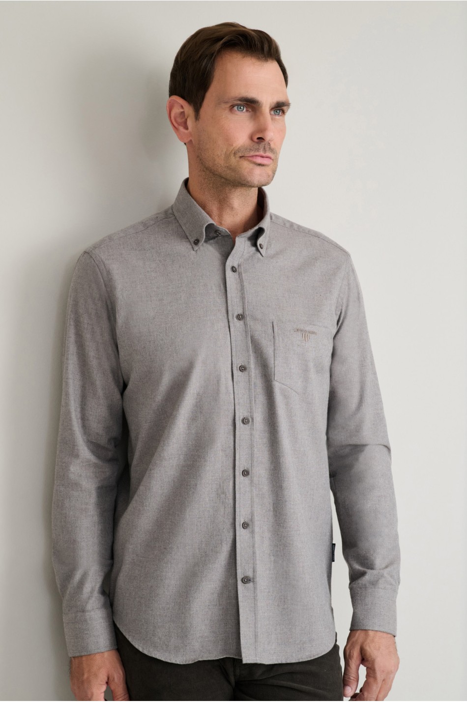 Heavy twill βαμβακερό button-down πουκάμισο