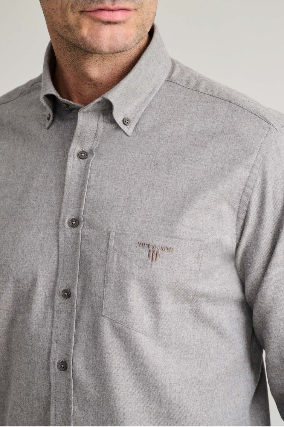 Heavy twill βαμβακερό button-down πουκάμισο