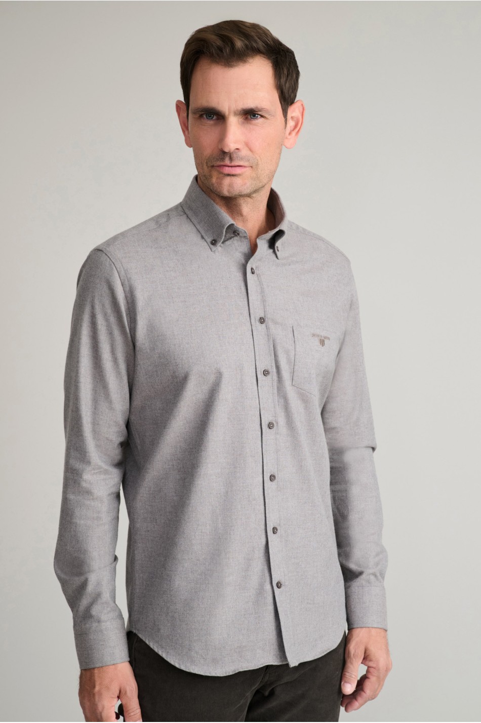 Heavy twill βαμβακερό button-down πουκάμισο