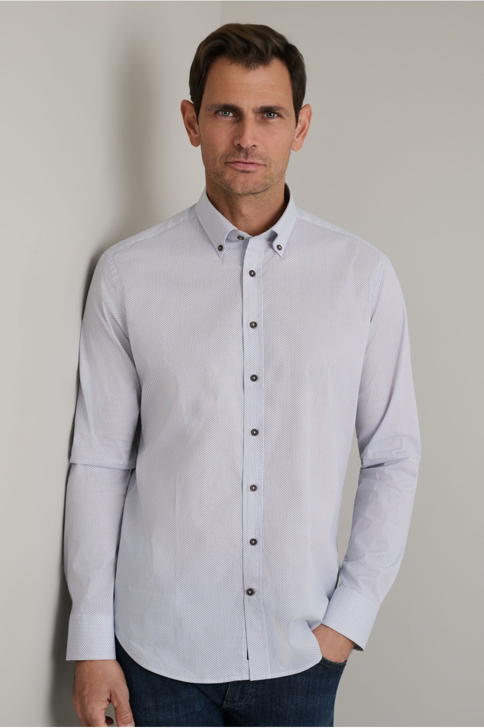 All over print button-down πουκάμισο