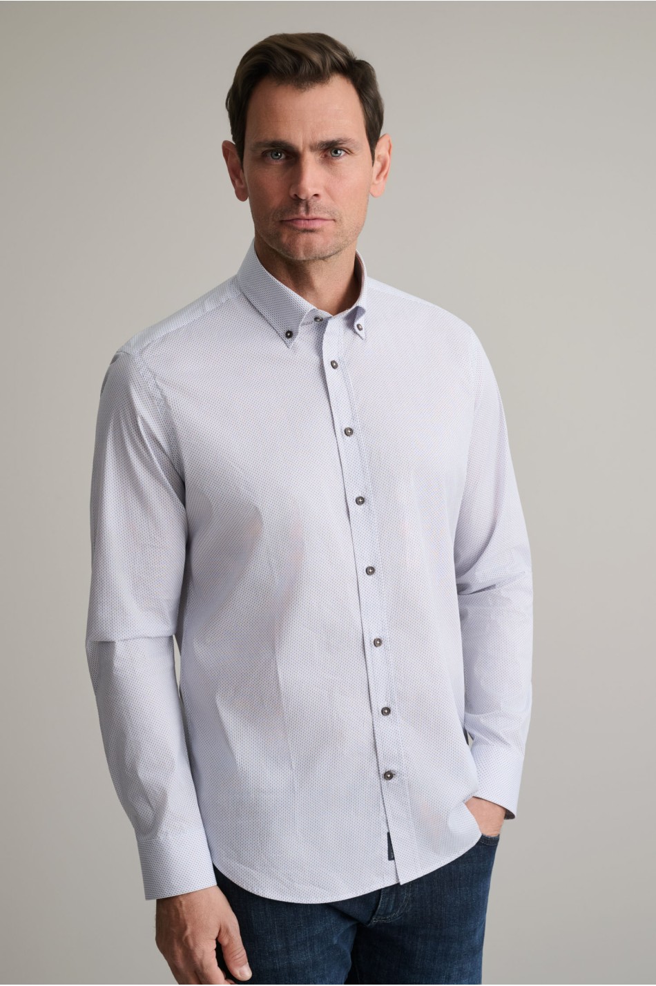 All over print button-down πουκάμισο