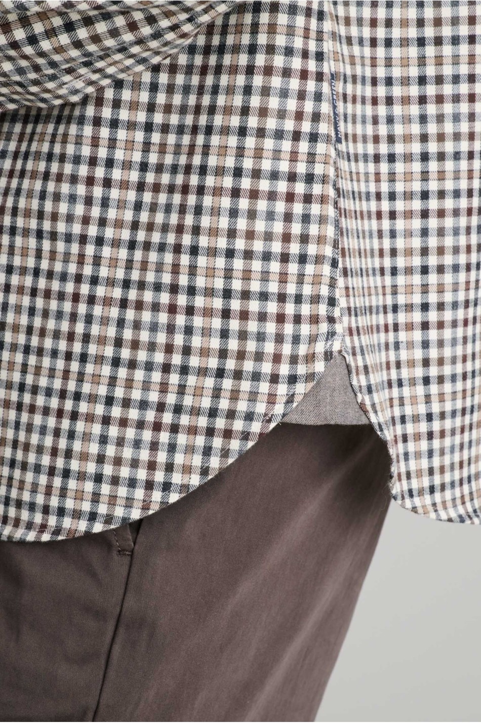 Heavy twill βαμβακερό πουκάμισο με flannel look