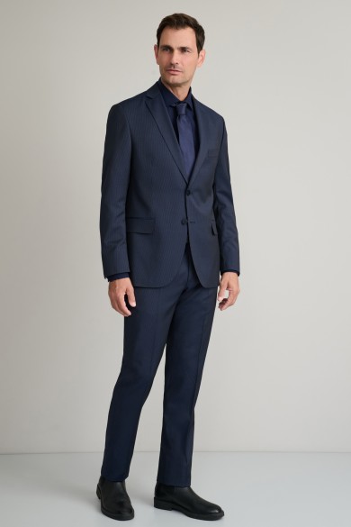 Premium μάλλινο pinstripe κοστούμι