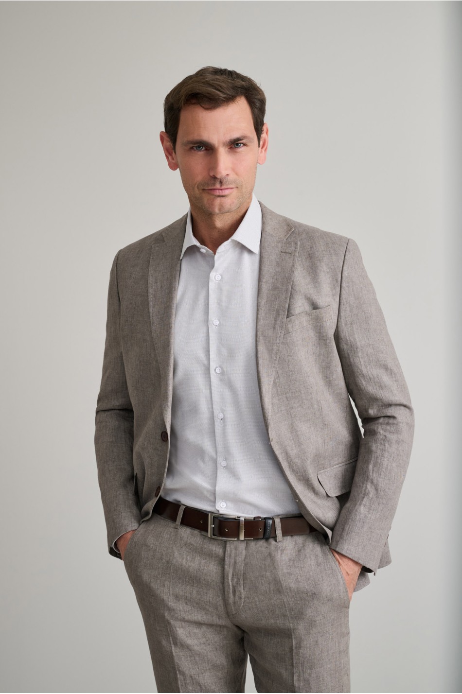 Linen haute couture blazer
