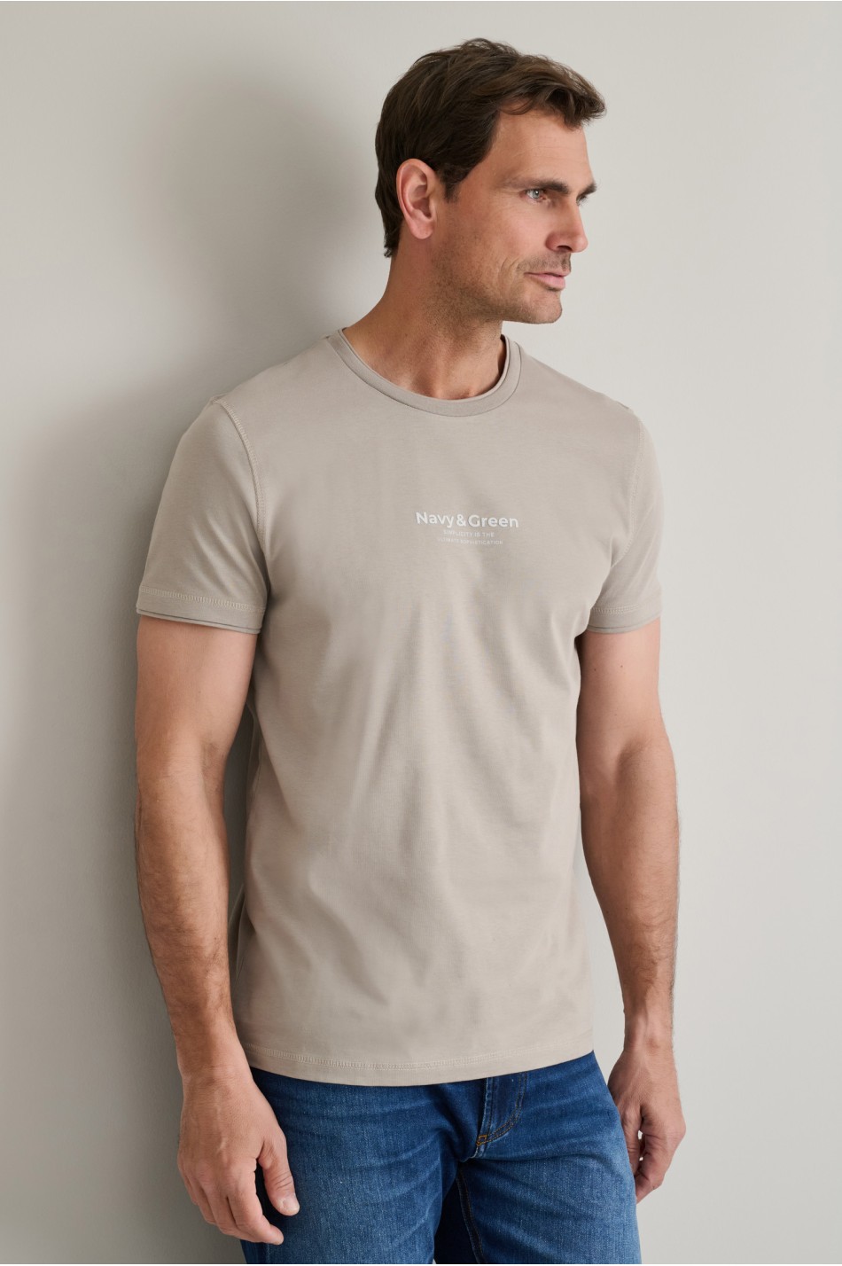 Cotton crew neck t-shirt