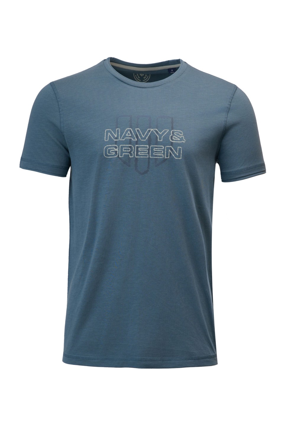 Βαμβακερό t-shirt με λαιμόκοψη