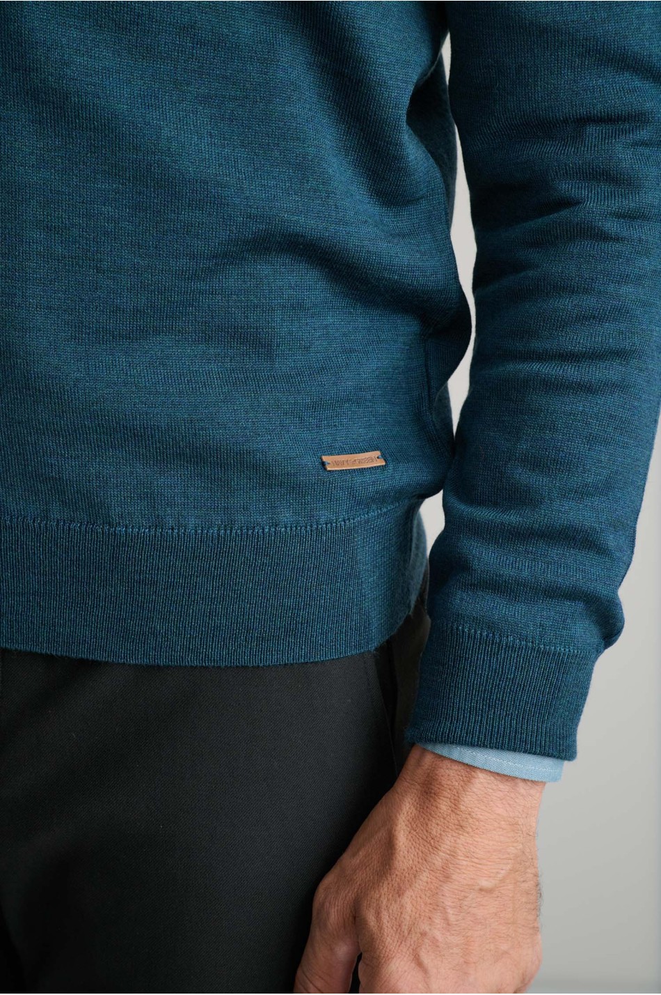 PULLOVER MERINO LUPETTO WITH ZIPPER